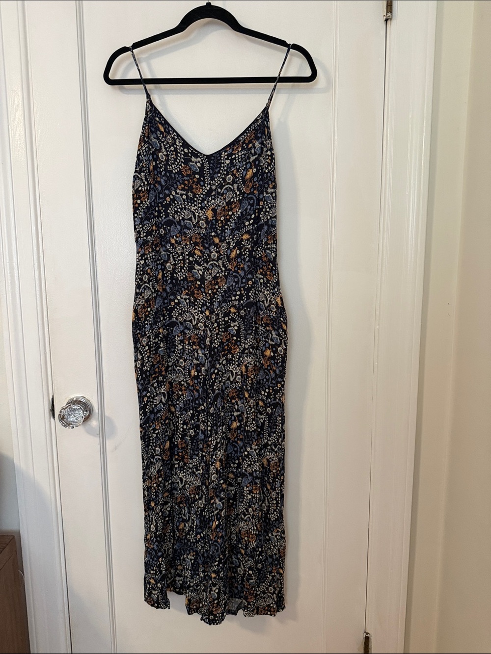 Women's Navy Floral Jumpsuit